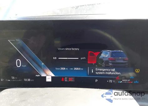 2025 BMW X7 xDrive40I z USA, uszkodzony, nr VIN 5UX23EM05S9000872